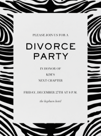 Zebra Stripes - Party Invitation by Paperless Post