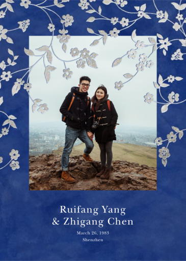 Floral Trellis II (Photo Save the Date) by Oscar de la Renta