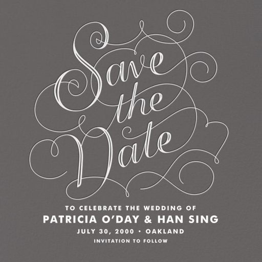 Traditional Fancy - Bar & Bat Mitzvah Save the Date by Crate & Barrel