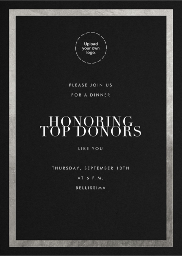 Simple Gold Border - Business Event Invitation by Paperless Post