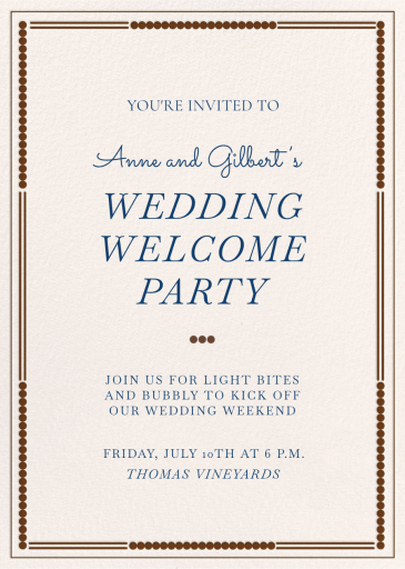 Dotted Charm - Welcome Party Invitation by Paperless Post
