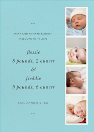 Photo Booth - Birth Announcement by Paperless Post