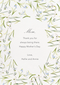 Snowdrop - Mother's Day Card by Paperless Post
