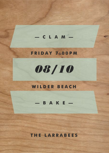 Wood Grain Color Slabs - Party Invitation by Paperless Post