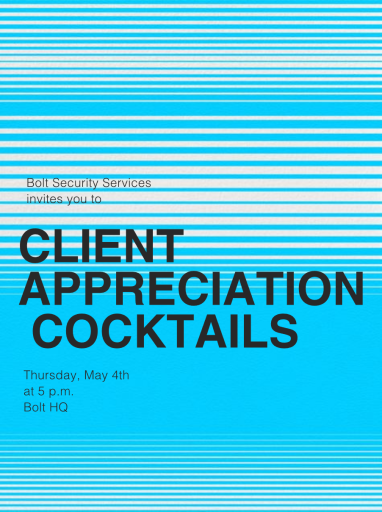 Optical Horizons - Cocktail Party Invitation by Paperless Post