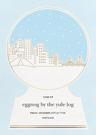 Skyline Snowglobe by Paperless Post