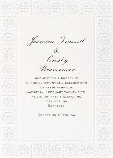 Impressed Flowers by Paperless Post