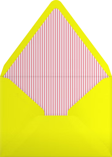 Unicorn Pool Float - Paperless Post Envelope