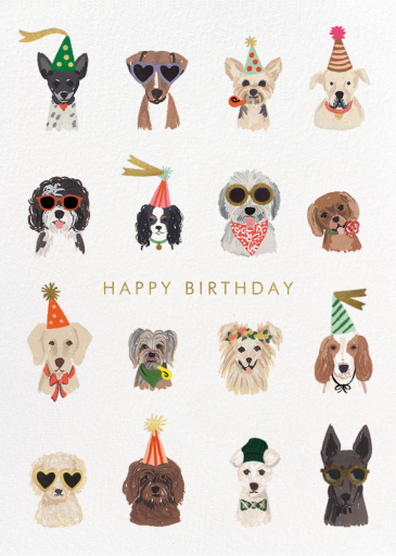 Party Pups - Birthday Card by Rifle Paper Co.