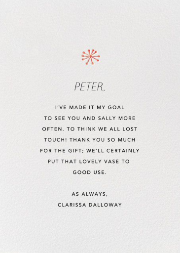 Long Stem Thank You (Blanca Gómez) by Red Cap Cards - Back