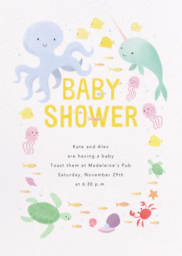 Sea of Love - Baby Shower Invitation by Paperless Post