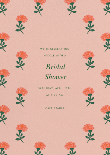 Dianthus Floral - Bridal Shower Invitation by Rifle Paper Co.