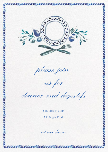 Plat Du Jour - Invitation by Happy Menocal