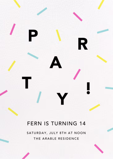 Confection - Birthday Invitation by Paperless Post