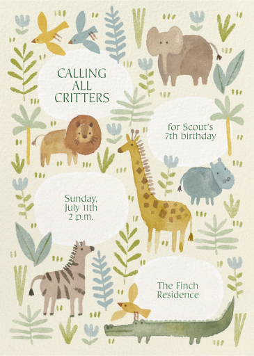 Safari Squad by Paperless Post