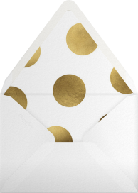 Metallic Script Let's Party Invitation Envelope