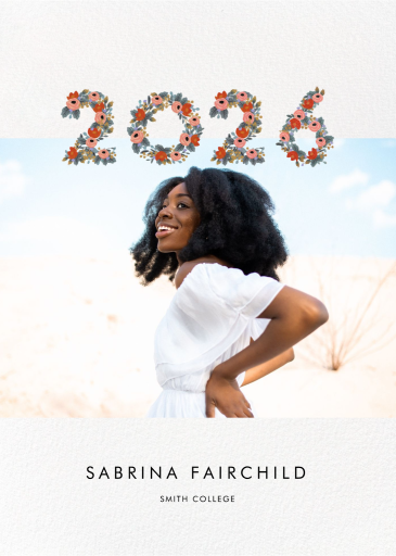 Year in Bloom (Photo) - Baby Announcement by Rifle Paper Co.