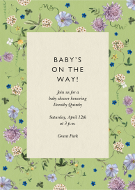 Falling Phlox - Baby Shower Invitation by Stephanie Fishwick