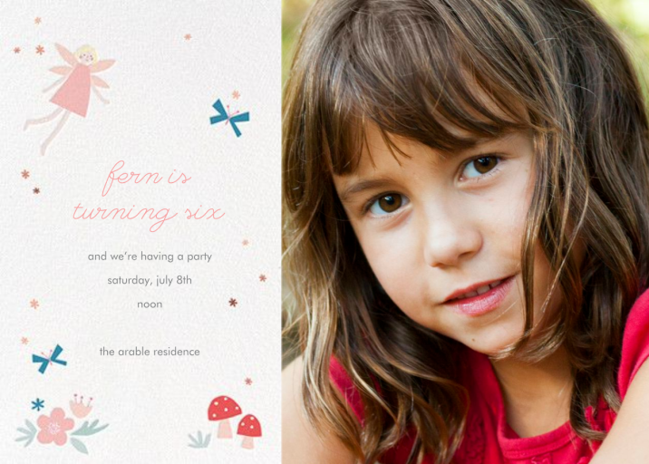 Fairy Nice Photo - Birthday Invitation by Meri Meri