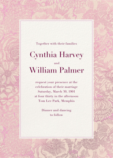 Heritage Blooms - Wedding Invitation by Liberty