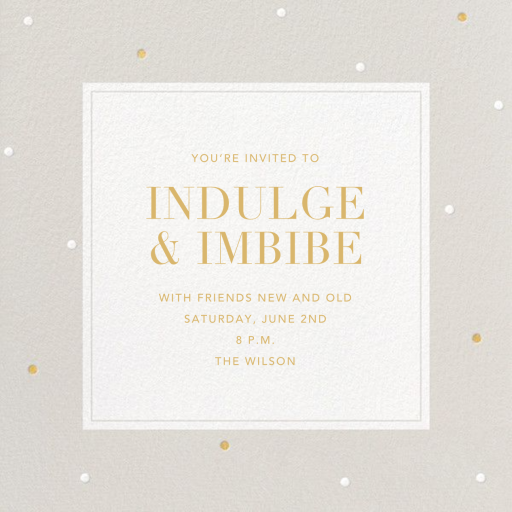 Dotted Frame (SP) - Party Invitation by Sugar Paper
