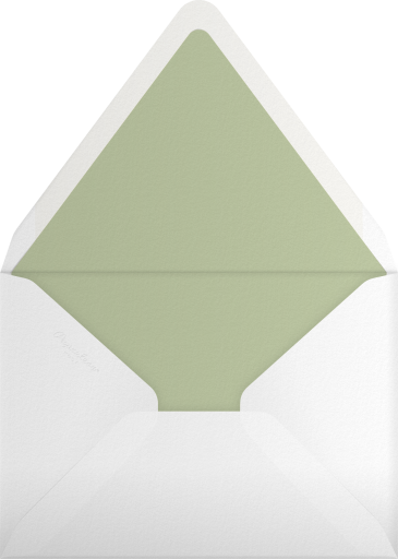 Abstract Olive Branch Invitation Envelope
