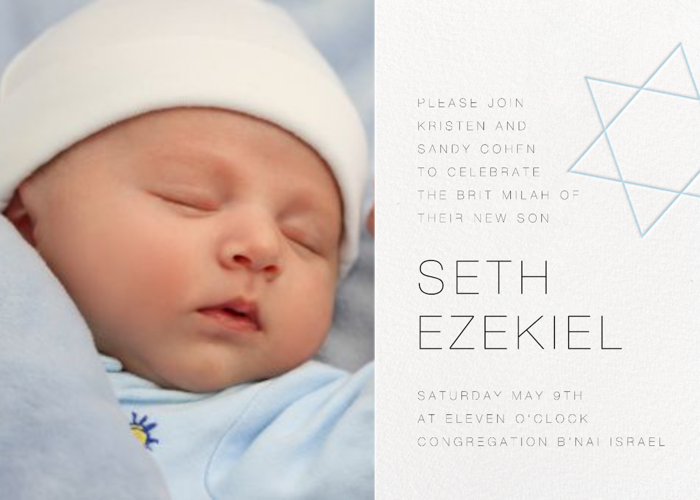 Nissuin (Photo Save the Date) - Bris/Baby Naming Invitation by Paperless Post