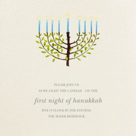 Olive Tree Menorah by Felix Doolittle