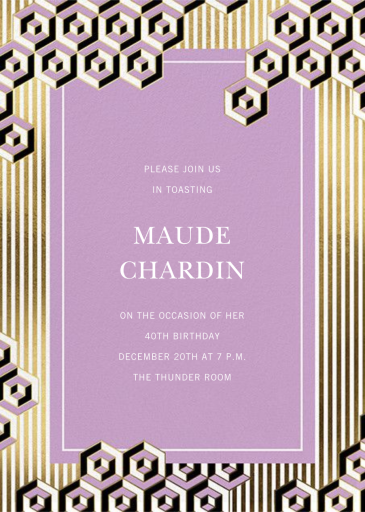 Illusion - Birthday Invitation by Jonathan Adler