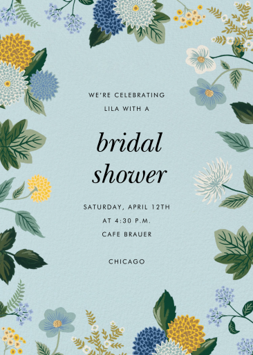 Dahlia - Bridal Shower Invitation by Rifle Paper Co.