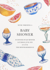 Brunch and Bubbles - Baby Shower Invitation by Happy Menocal