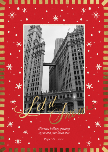 Snow Wonderful - Business Holiday Card by Paperless Post