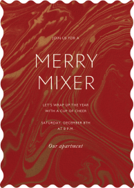 Marble Mirage - Christmas Party Invitation by Paperless Post