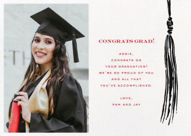 KSNY Tassel (Photo) - Graduation Card by kate spade new york