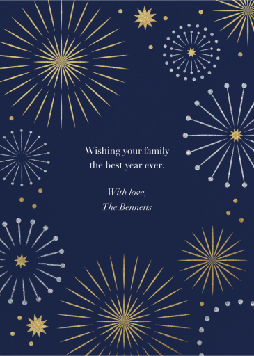 Firecracker Photo - New Year's Card by Paperless Post - Back