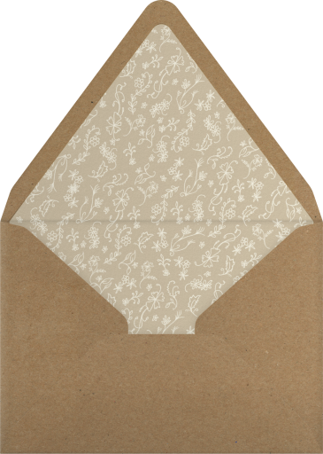 The Flower and the Bunny - Paperless Post Envelope