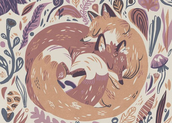 Fox Love (Meg Hunt) - Mother's Day Card by Red Cap Cards