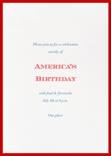 Stars-Spangled Banner - Invitation by Paperless Post - Back