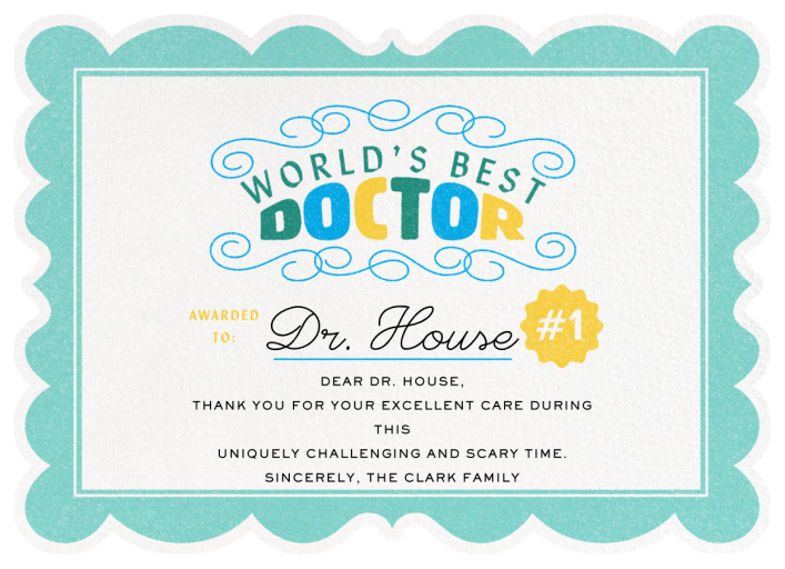 Certified - Thank You Card by Paperless Post