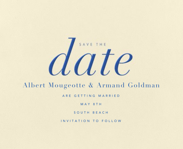 Pierre - fine printing - Save the Date by Paperless Post