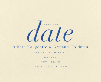 Pierre - fine printing - Save the Date by Paperless Post