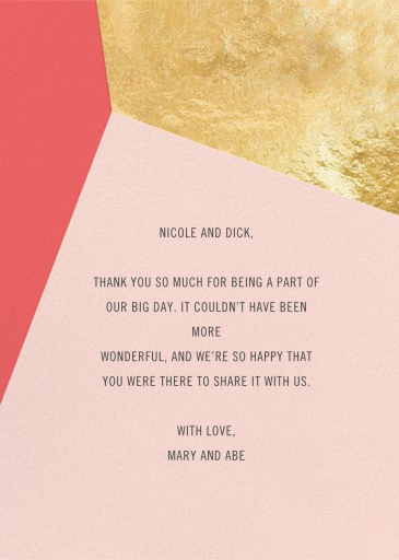 Featured Thanks (Photo) by Paperless Post - Back