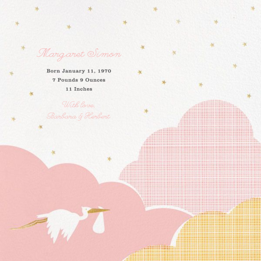 Fly by Night - Birth Announcement by Hello!Lucky