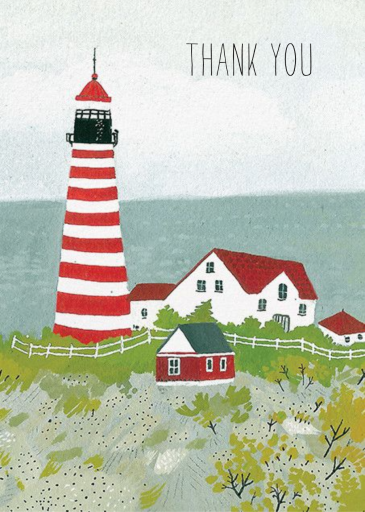 Maine Lighthouse (Becca Stadtlander) by Red Cap Cards