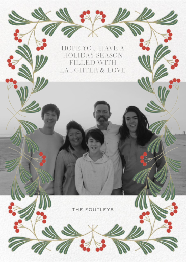 Modern Holly - Holiday Card by Paperless Post