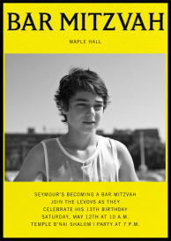 Mitzvah Play-by-Play - Bar & Bat Mitzvah Invitation by Paperless Post