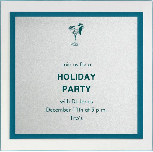 Silver Fjord - Corporate Holiday Party Invitation by Paperless Post