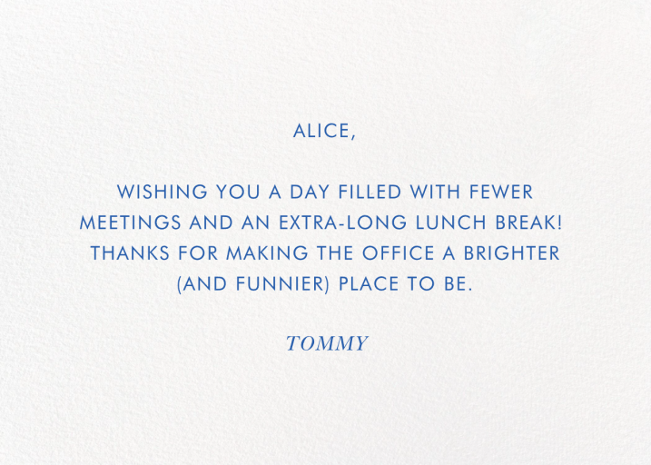 Brushstroke Birthday - Birthday Card by Rifle Paper Co. - Back