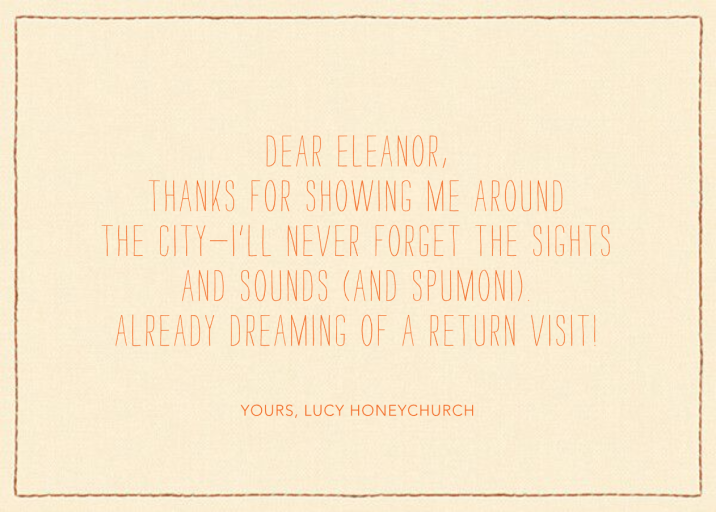 Foxy Thanks by Coral & Tusk - Back