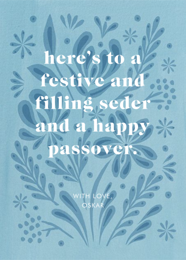 Winter Bouquet - Passover Card by Paperless Post